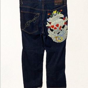 Y2K ed hardy jeans